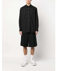 schwarzes Langarmhemd von Comme Des Garcons SHIRT