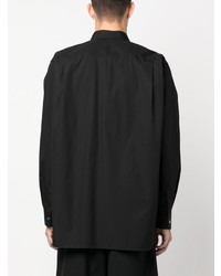 schwarzes Langarmhemd von Comme Des Garcons SHIRT