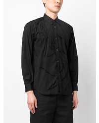 schwarzes Langarmhemd von Comme Des Garcons SHIRT