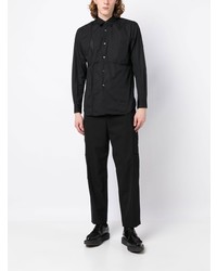 schwarzes Langarmhemd von Comme Des Garcons SHIRT