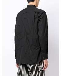 schwarzes Langarmhemd von Comme Des Garcons SHIRT