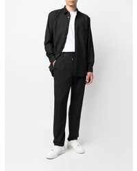 schwarzes Langarmhemd von Comme Des Garcons SHIRT