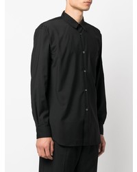 schwarzes Langarmhemd von Comme Des Garcons SHIRT