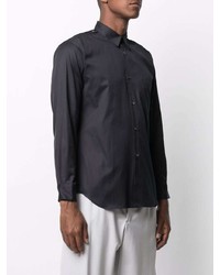 schwarzes Langarmhemd von Comme Des Garcons SHIRT