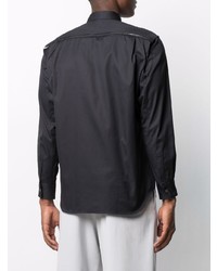 schwarzes Langarmhemd von Comme Des Garcons SHIRT