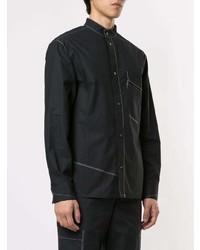 schwarzes Langarmhemd von 3.1 Phillip Lim