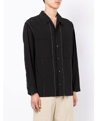 schwarzes Langarmhemd von 3.1 Phillip Lim