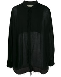 schwarzes Langarmhemd von Di Liborio