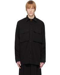 schwarzes Langarmhemd von Dries Van Noten