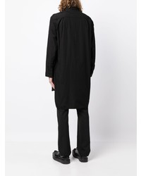 schwarzes Langarmhemd von Yohji Yamamoto