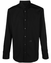 schwarzes Langarmhemd von DSQUARED2