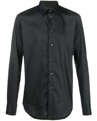 schwarzes Langarmhemd von Emporio Armani