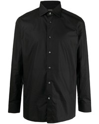 schwarzes Langarmhemd von Ermenegildo Zegna