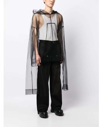 schwarzes Langarmhemd von Rick Owens