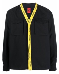 schwarzes Langarmhemd von Ferrari