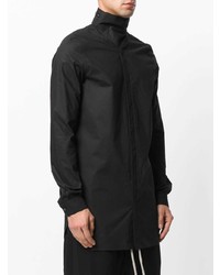 schwarzes Langarmhemd von Rick Owens