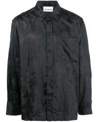 schwarzes Langarmhemd von Han Kjobenhavn
