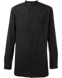 schwarzes Langarmhemd von Helmut Lang