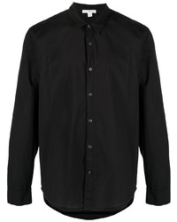 schwarzes Langarmhemd von James Perse