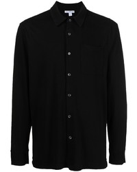 schwarzes Langarmhemd von James Perse
