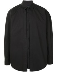 schwarzes Langarmhemd von Juun.J