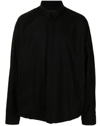 schwarzes Langarmhemd von Juun.J