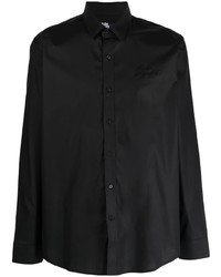 schwarzes Langarmhemd von Karl Lagerfeld