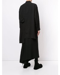 schwarzes Langarmhemd von Yohji Yamamoto