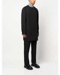 schwarzes Langarmhemd von Jil Sander