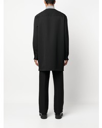 schwarzes Langarmhemd von Jil Sander