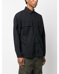 schwarzes Langarmhemd von Stone Island