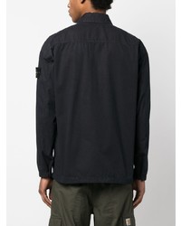 schwarzes Langarmhemd von Stone Island