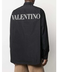schwarzes Langarmhemd von Valentino