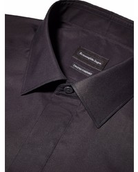 schwarzes Langarmhemd von Ermenegildo Zegna