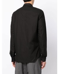 schwarzes Langarmhemd von Rick Owens