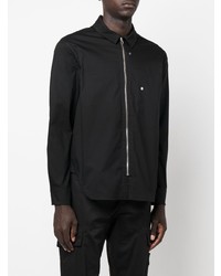 schwarzes Langarmhemd von Stone Island Shadow Project