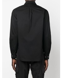 schwarzes Langarmhemd von Stone Island Shadow Project