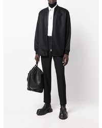 schwarzes Langarmhemd von Jil Sander