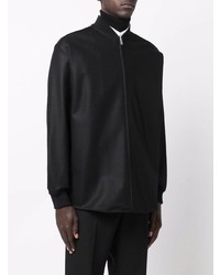 schwarzes Langarmhemd von Jil Sander