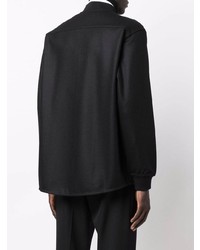 schwarzes Langarmhemd von Jil Sander