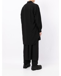 schwarzes Langarmhemd von Yohji Yamamoto