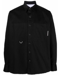 schwarzes Langarmhemd von Low Brand