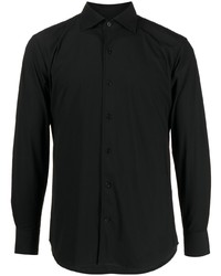 schwarzes Langarmhemd von Man On The Boon.