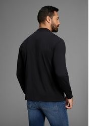 schwarzes Langarmhemd von mans world