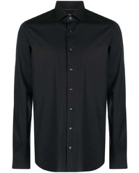 schwarzes Langarmhemd von Michael Kors Collection