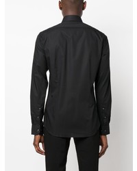 schwarzes Langarmhemd von Michael Kors Collection