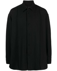 schwarzes Langarmhemd von MM6 MAISON MARGIELA