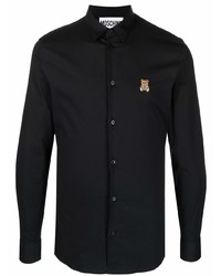 schwarzes Langarmhemd von Moschino