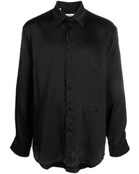 schwarzes Langarmhemd von MSGM