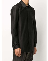 schwarzes Langarmhemd von Rick Owens